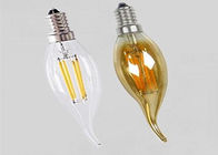Bulbo del filamento C35 LED 2 vatios con la cola, PC de cristal de los bulbos del filamento del vintage 4