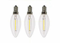 Bombillas del filamento de la vela 4 vatios, anuncio publicitario elegante del bulbo E27 del filamento 400LM