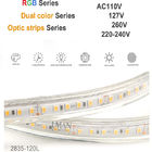 12V DC RGB 2835 2700K 30LEDS + 2835 luz de tira flexible de 6500K 30LEDSSmart RGBW LED