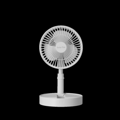 Fan retractable portátil con la luz de la noche que dobla la batería inalámbrica 5200mah del ABS pequeña