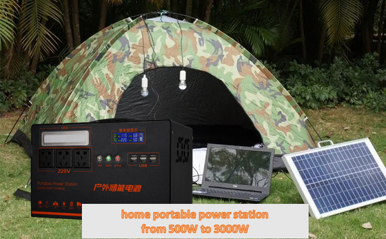 uno mismo móvil solar del poder más elevado de banco del poder 500w que conduce el coche que cocina 220v