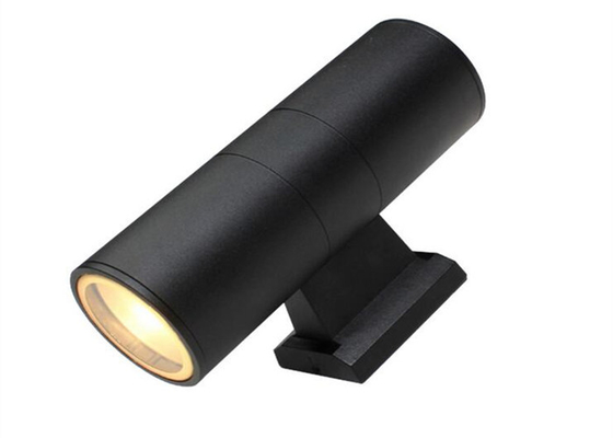 Luz al aire libre blanca caliente de la pared del color IP65 con la vivienda negra para la yarda con la MAZORCA LED