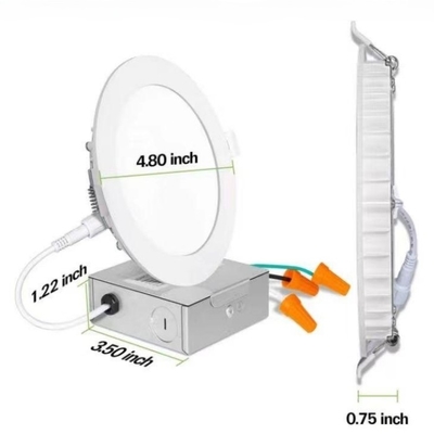 Ac85-265v ahuecó el color ajustable residencial 12w del uso 5cct de Downlight