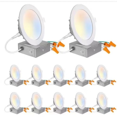 Ac85-265v ahuecó el color ajustable residencial 12w del uso 5cct de Downlight