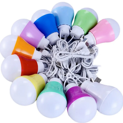 5w 5v bombillas LED de interior con alambre y cable USB para la familia de vacaciones