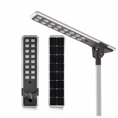 Casas de aluminio de fundición a presión todo en una luz solar 80w 100w 120w para camino alto o estacionamiento