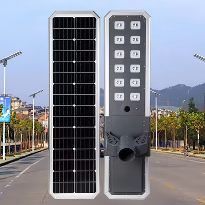 Casas de aluminio de fundición a presión todo en una luz solar 80w 100w 120w para camino alto o estacionamiento