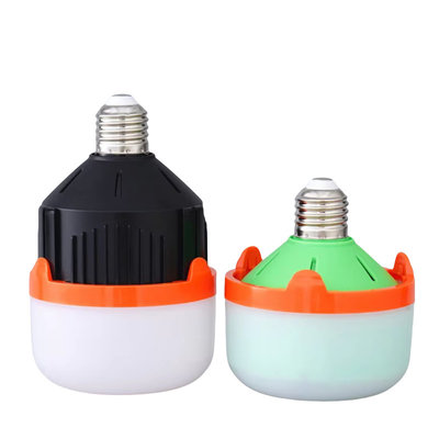 Nuevo diseño Carga rápida Alta potencia Largo tiempo de trabajo Luz de emergencia LED base E27 B22 Alta luminosidad