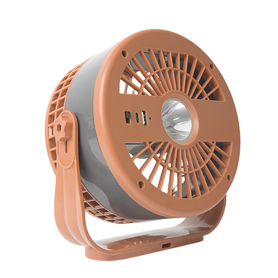 Ventilador de mesa portátil con control remoto USB recargable con luz nocturna para uso en campamento o familiar