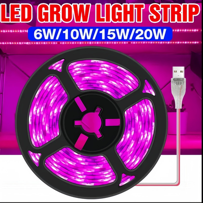 Estripas de plantas de espectro completo Iluminación interior impermeable LED Estripas de luz de crecimiento