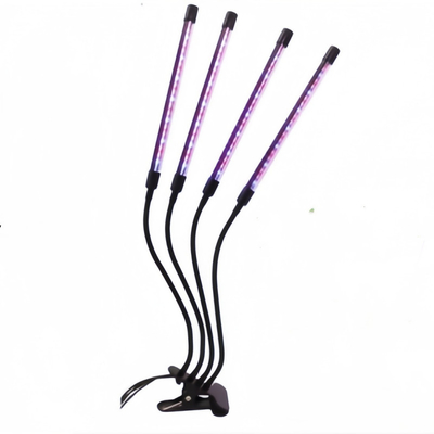 Lámpara de cultivo de plantas de clip de espectro completo con luces rojas y azules para invernaderos o plantas de interior