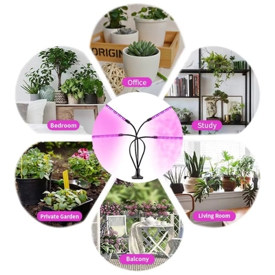 Lámpara de cultivo de plantas de clip de espectro completo con luces rojas y azules para invernaderos o plantas de interior
