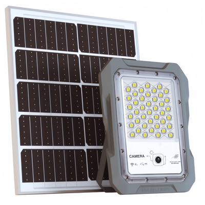 CCTV de alta calidad 100w 200w 300w 500w 800w luz de seguridad de pared con 1440P cámara para uso al aire libre