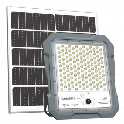 CCTV de alta calidad 100w 200w 300w 500w 800w luz de seguridad de pared con 1440P cámara para uso al aire libre
