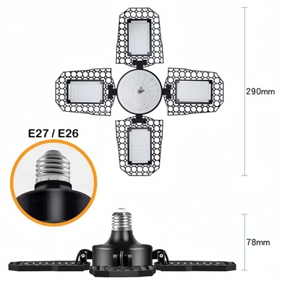 E26 E27 Espectro completo Rojo Azul Blanco cálido LED plegable luz de crecimiento para invernadero o agricultura en interiores