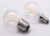 G45 4 consumo de una energía más baja del vidrio de las bombillas E27 3300K del filamento LED del vatio
