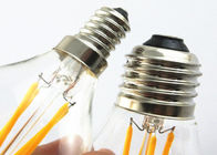 G45 4 consumo de una energía más baja del vidrio de las bombillas E27 3300K del filamento LED del vatio