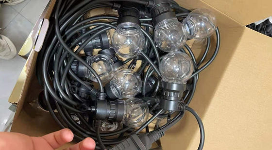 Luz de tira accionada solar del día de fiesta Ip65 de G50 G40 A60