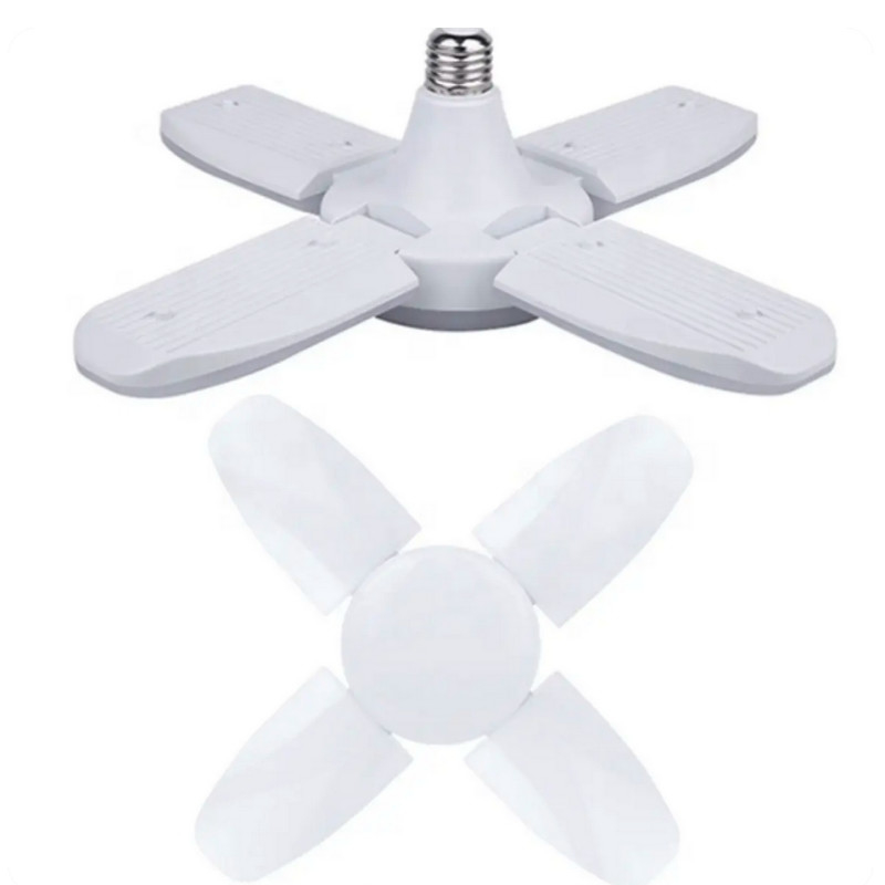 Alta potencia de 60w LED lámpara de hojas 4 + 1 base E27 o base B22 de alta luminosidad lámpara de hojas de garaje