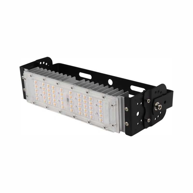 50w 100w 150w 200w Proyector LED de alta potencia Modular con soporte ajustable IP66 bueno para iluminación interior y exterior